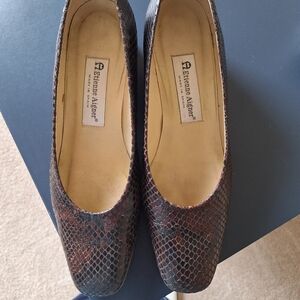 Etienne Aigner Women's Brown Leather Shoes 8 1/2 M